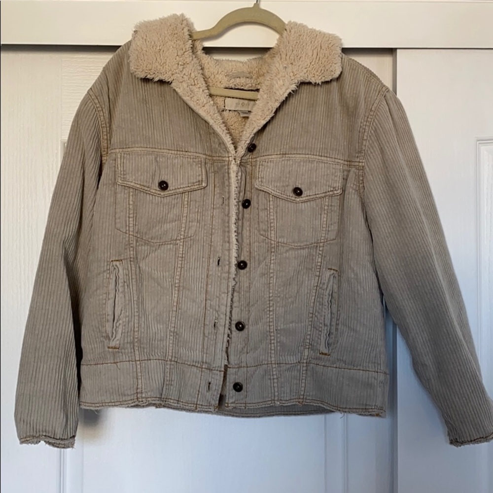 Shearling Lined Corduroy Jacket - image 1